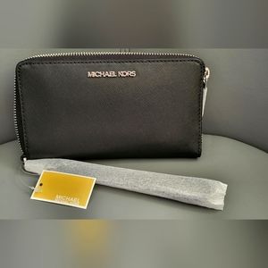 Michael Kors Zip Wallet with Phone Holder